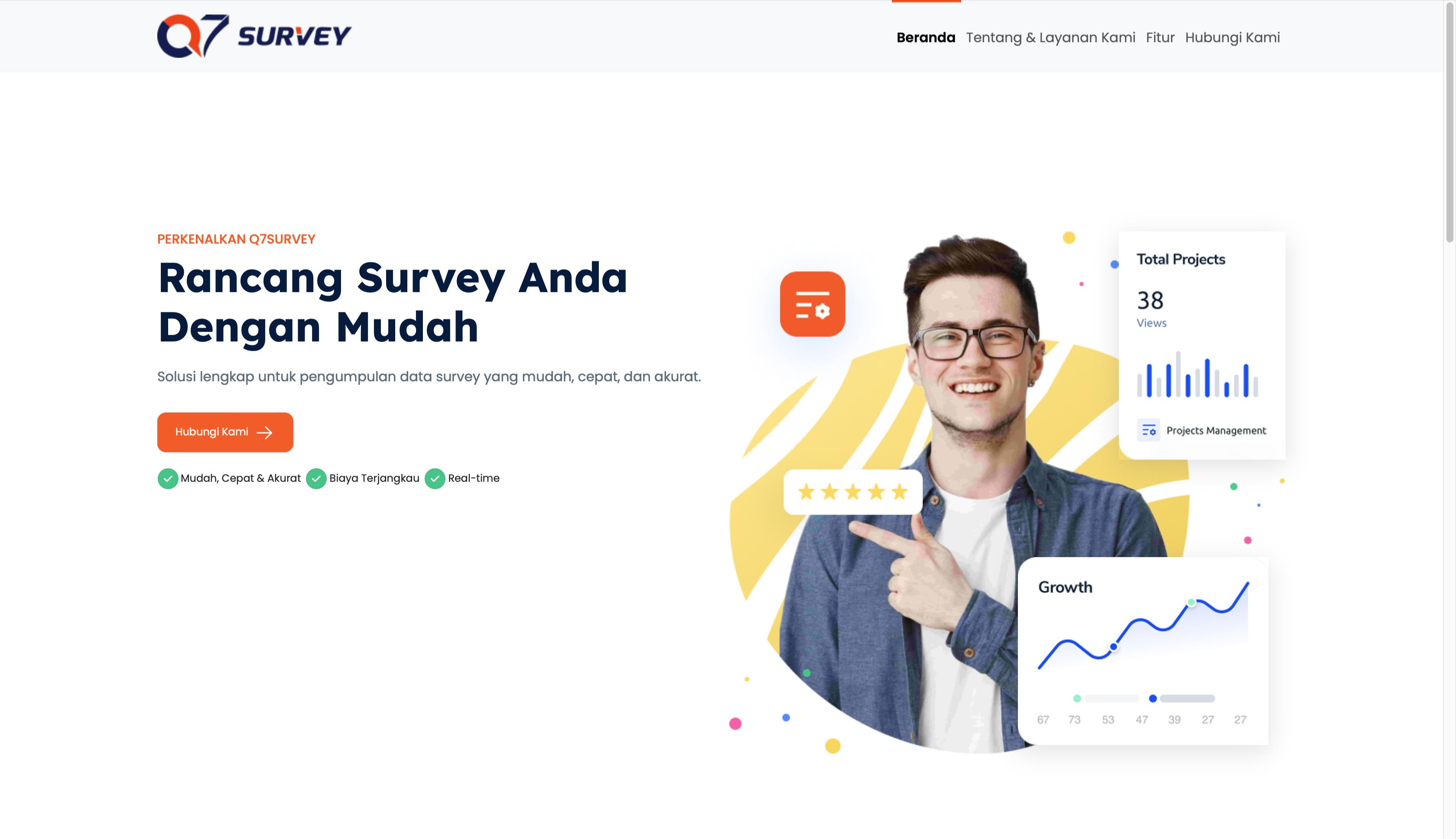 Website survey online hasil jasa pembuatan website Bangcoding